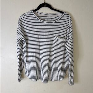 Carly Jean Striped Long Sleeve Top Medium